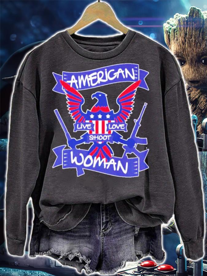 American live love shoot woman shirt