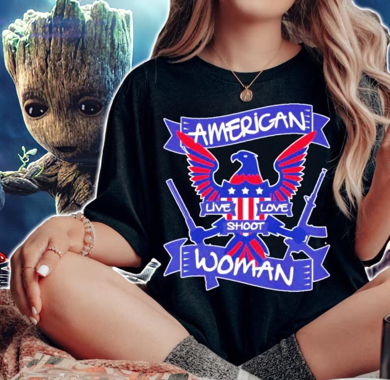 American live love shoot woman shirt