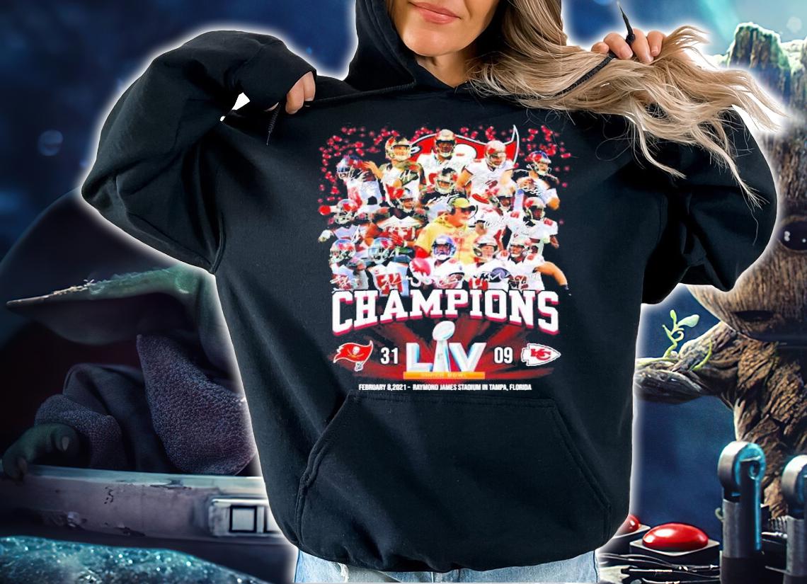 Champions Tampa Bay Buccaneers 31 LIV Kansas City Chiefs 09 t-shirt
