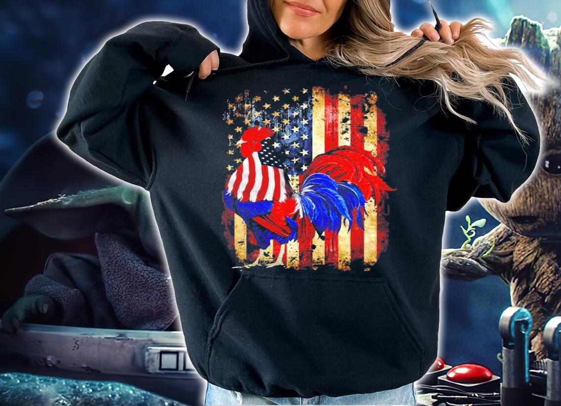 Dad Chicken Happy Independence Day American shirt