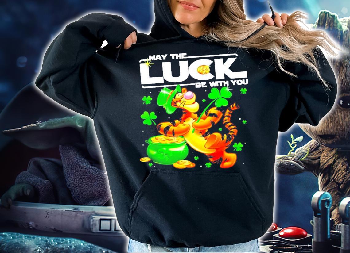 Men's Tigger may the luck be with you St.Patrick's Day shirt