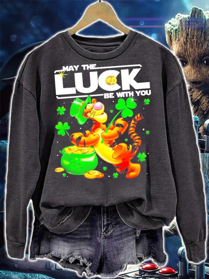Men's Tigger may the luck be with you St.Patrick's Day shirt