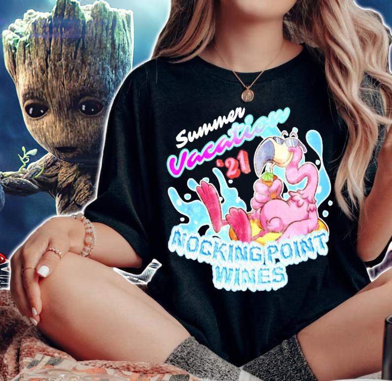 Summer Vacation '21 nocking point wines t-shirt woman shirt