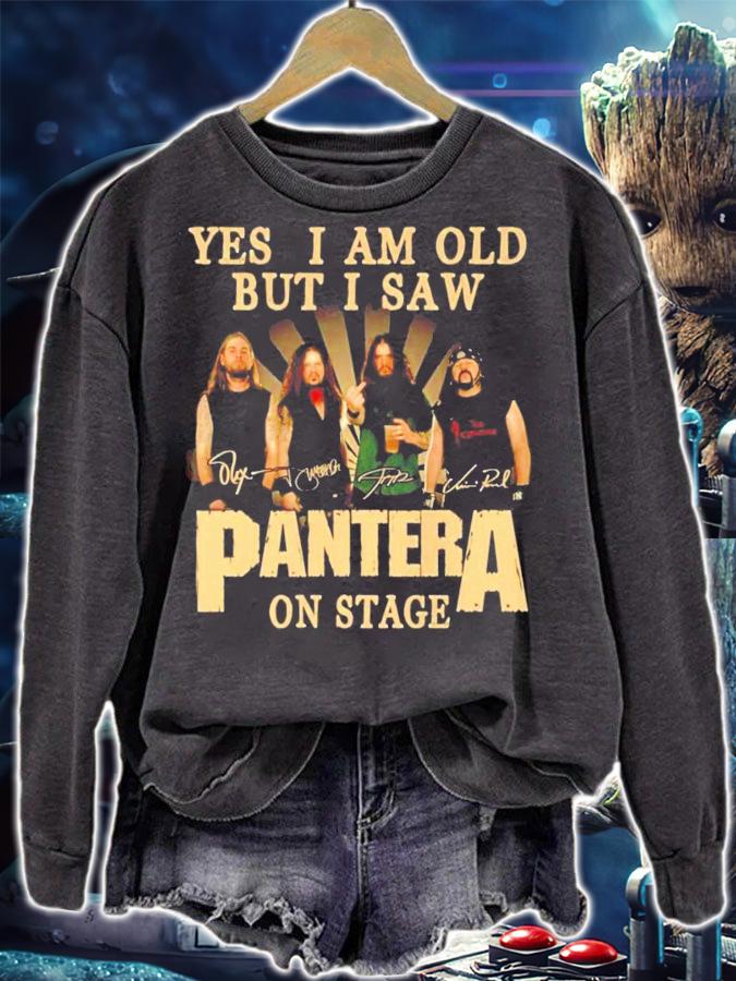 Yes I am old but I saw Pantera on stage signatures shirt sweatshirt