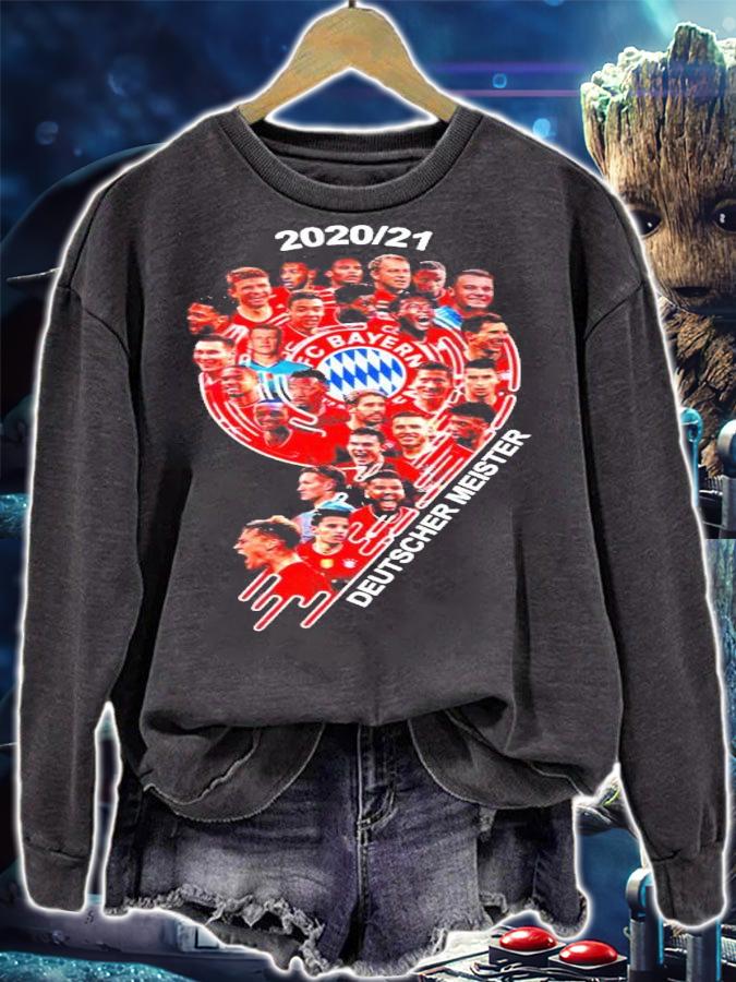 2020 2021 FC Bayern Deutscher Meister shirt sweatshirt