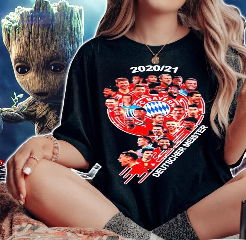 2020 2021 FC Bayern Deutscher Meister shirt woman shirt