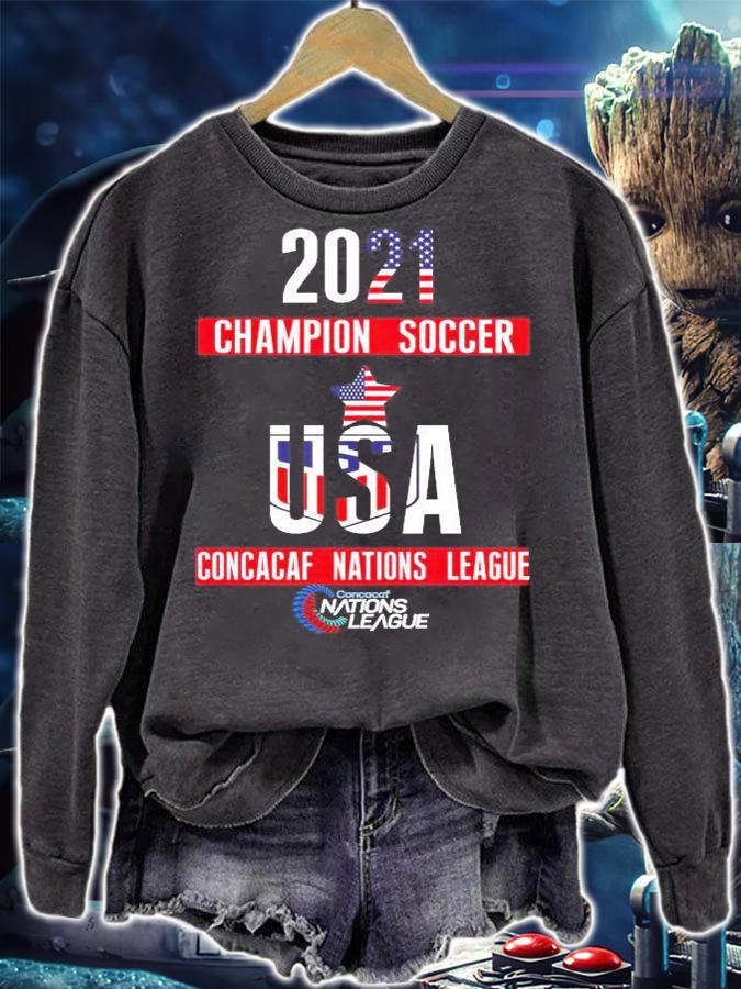 2021 Champion soccer USA Concacaf Nations League shirt sweatshirt
