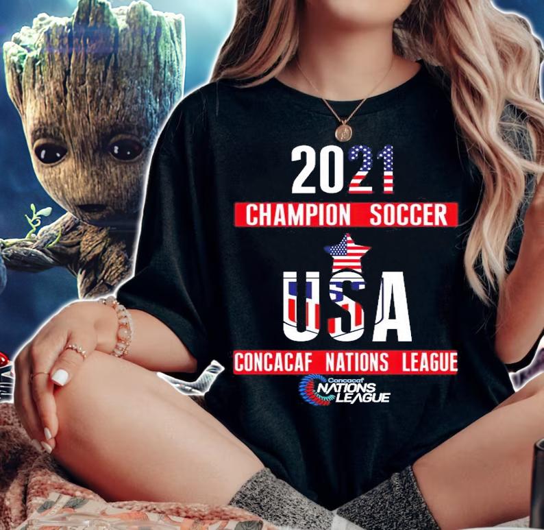 2021 Champion soccer USA Concacaf Nations League shirt woman shirt