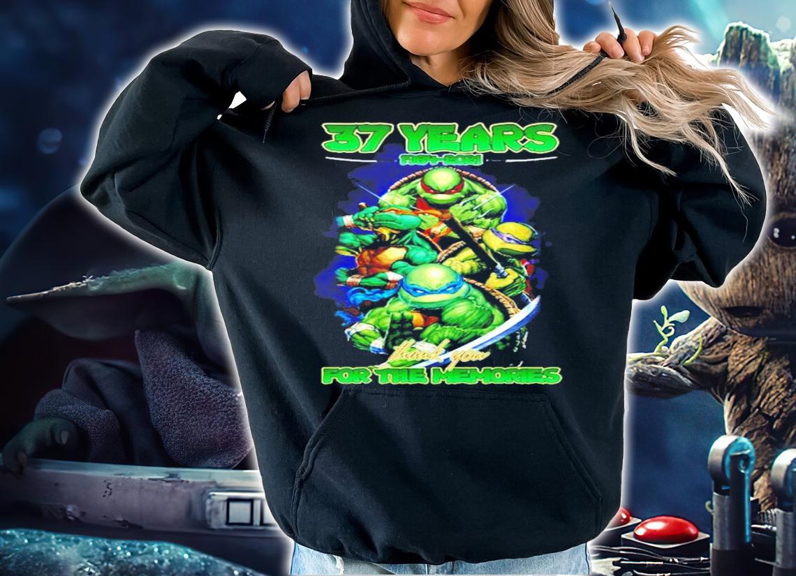37 years 1984-2021 Ninja Turtles thank you for the memories shirt