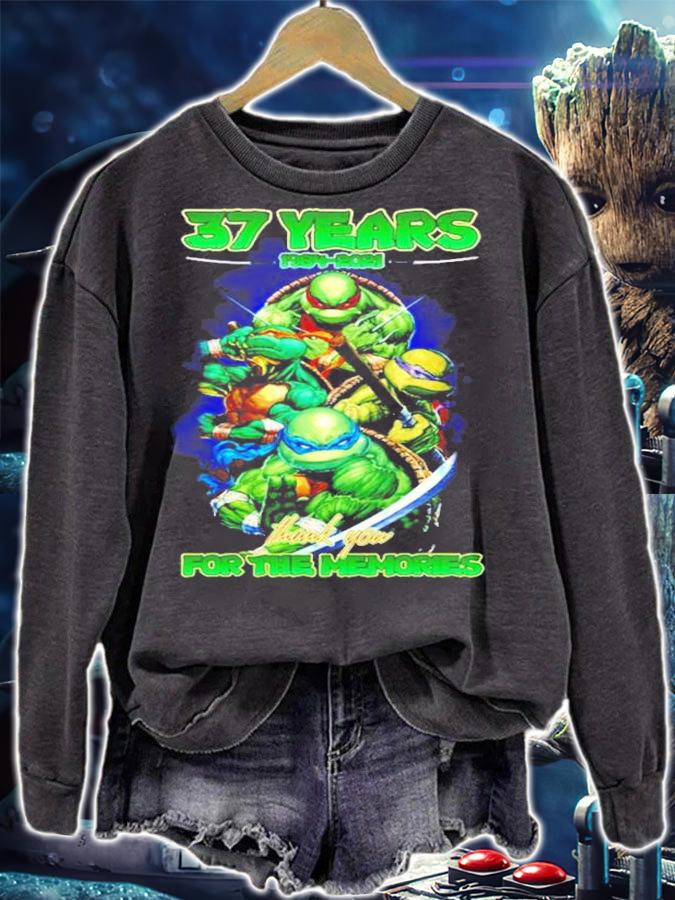 37 years 1984-2021 Ninja Turtles thank you for the memories shirt