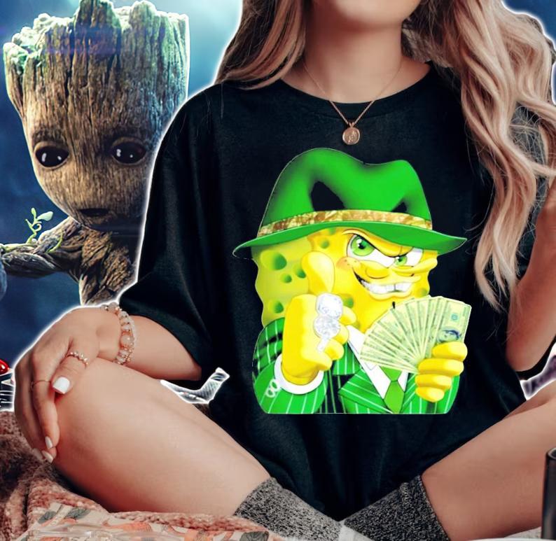 Gangster Spongebob money shirt