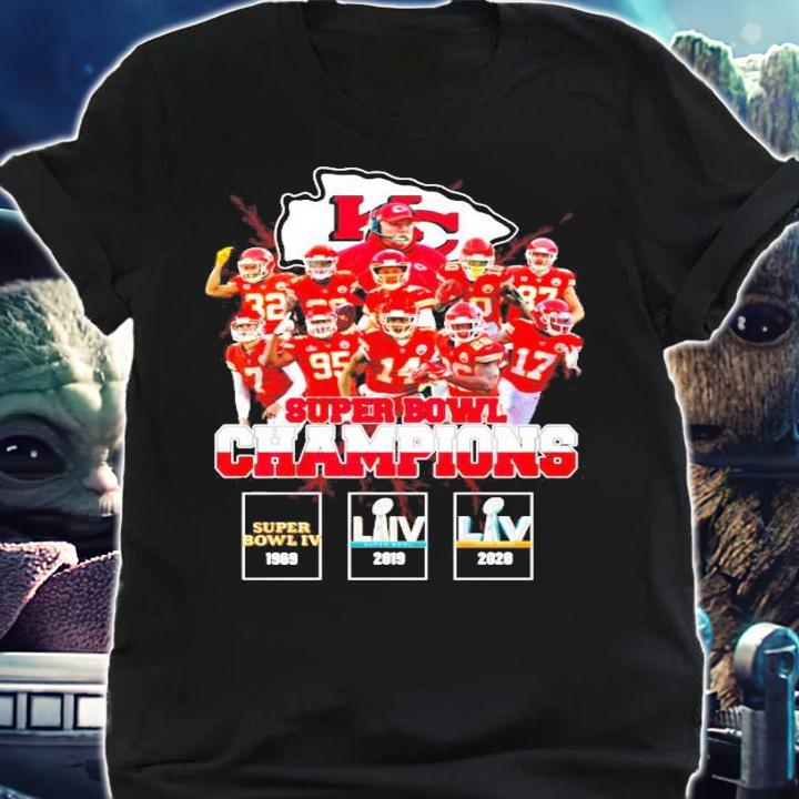 Kansas City Chiefs Super Bowl Champions 1969 2019 2020 shirt