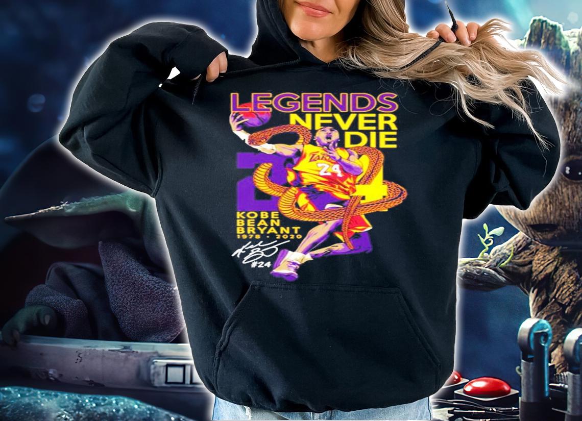 Legends never die Laker 24 Kobe Bean Bryant 1978-2020 signature shirt