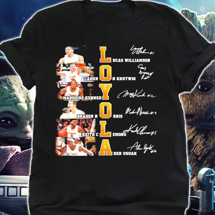 Loyola football players signature shirt shirt