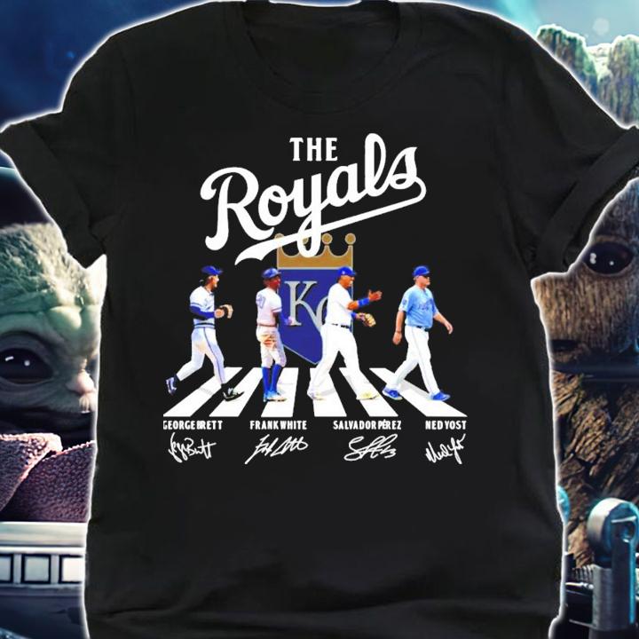 The Kansas City Royal Abbey Road signatures shirt shirt