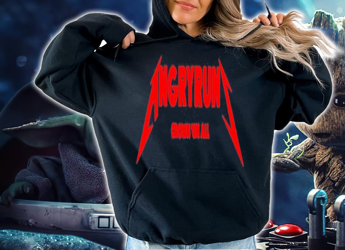 Angryrun crown and all shirt hoodie