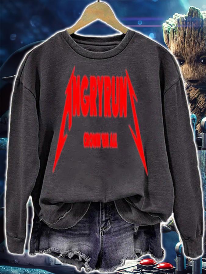 Angryrun crown and all shirt sweatshirt