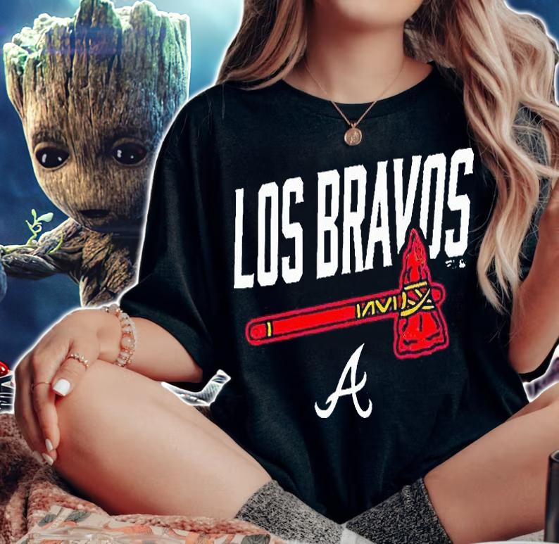 Atlanta Braves Los Bravos T-shirt woman shirt