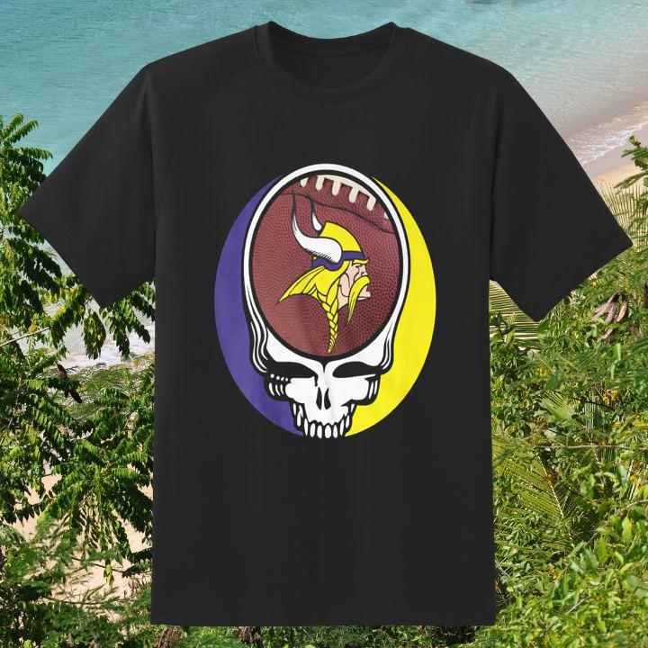 Hot Minnesota Vikings Grateful Dead Steal Your Face T-Shirt