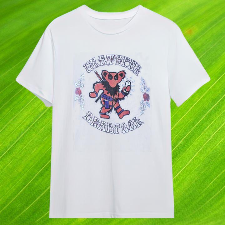 Funny Grateful Deadpool Grateful Dead Dancing Bear Shirt