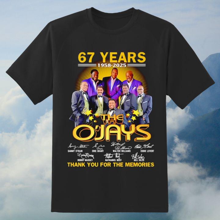 The O'Jays 67 Years 1958-2025 Thank You For The Memories T-Shirt