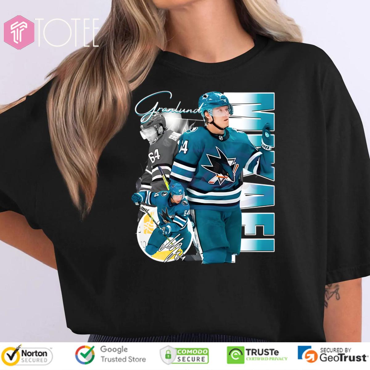 Mikael Granlund San Jose Sharks Nhl Players Lightning Effect Hockey Shirt