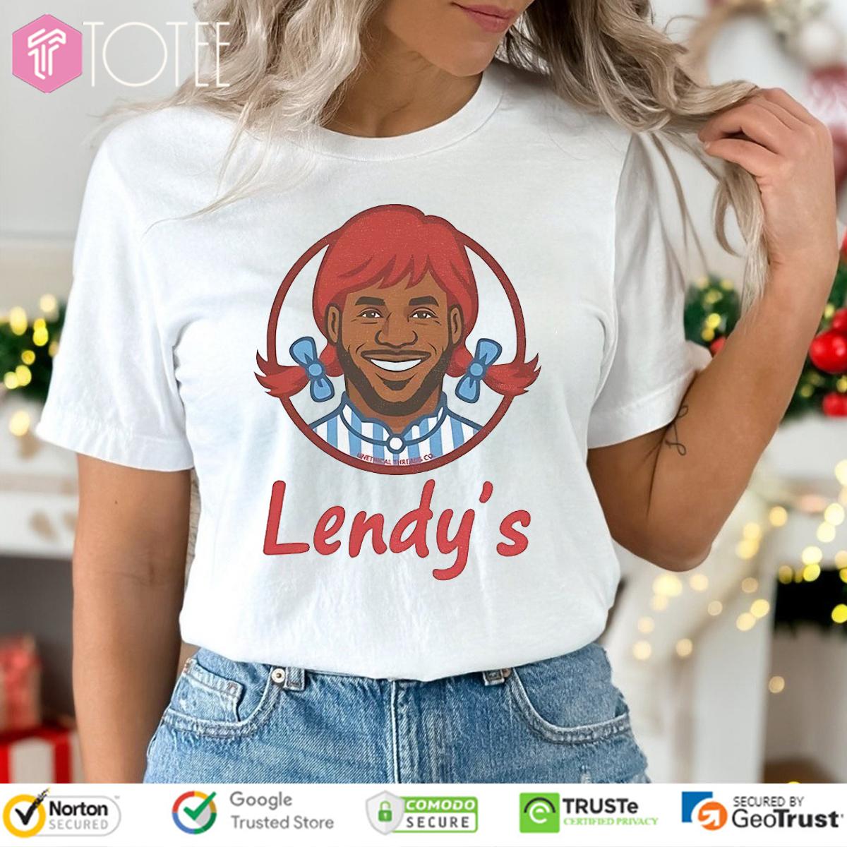Lendy's LeBron James Parody Wendy's Logo T-Shirt