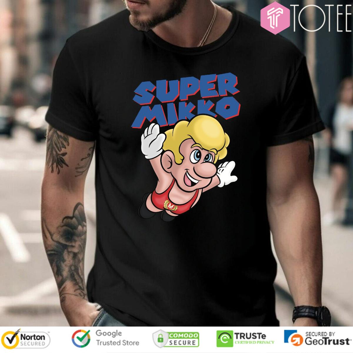 Super Mikko Parody Mikko Maestro Super Mario Bros T-Shirt