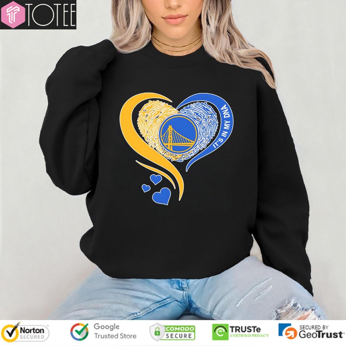 Its In My Dna Golden State Warriors Nba Basketball Heart sweatshirt